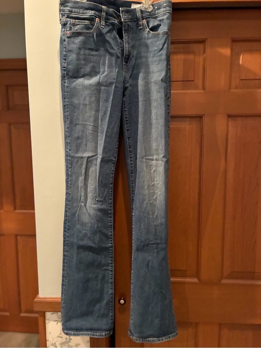 GAP Women's Baby Boot Mid Rise Jeans - Light Blue 6tall